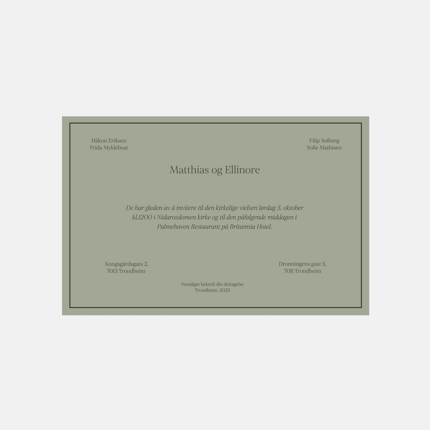 bryllupsinvitasjon trondheim