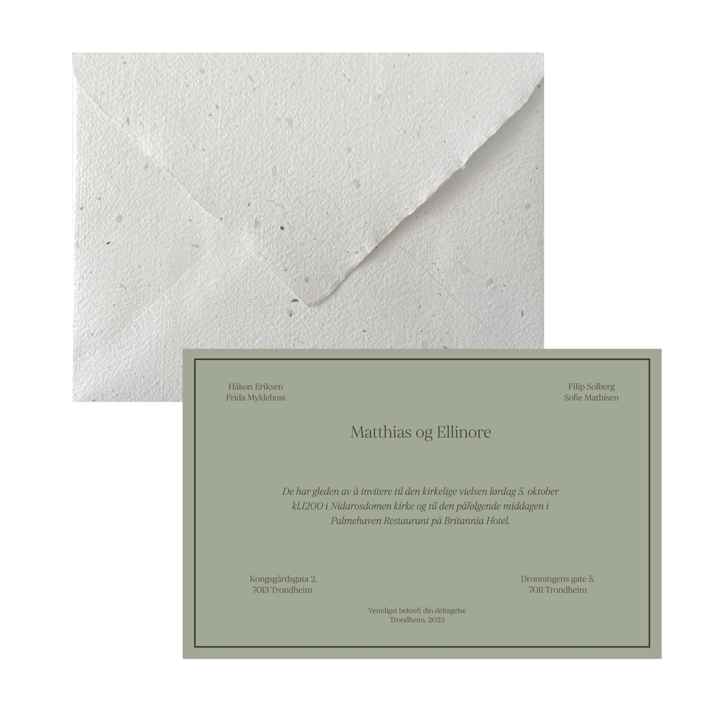 Art Nouveau wedding set