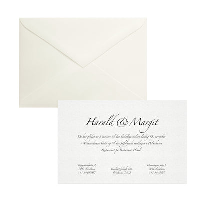 Classy wedding invitation set