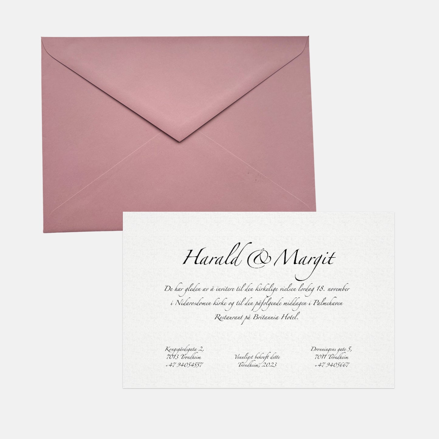 C5 Antique Rose envelope