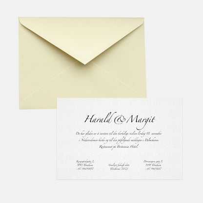 Classy wedding invitation set