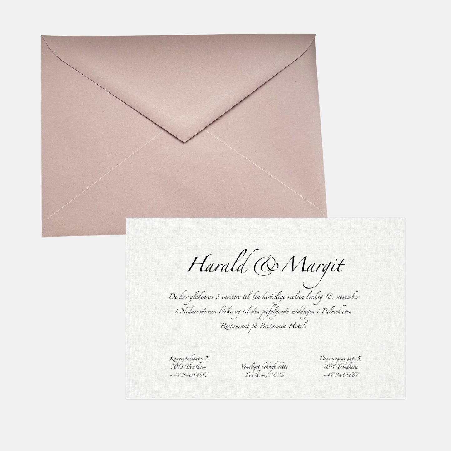 C5 nude pink envelope