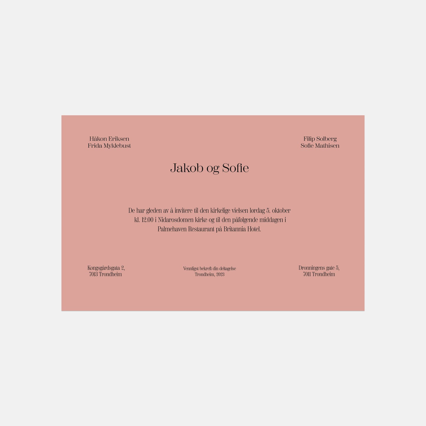 Art Nouveau Invitations