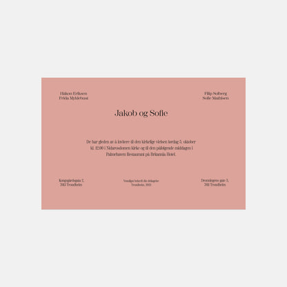 Art Nouveau Invitations