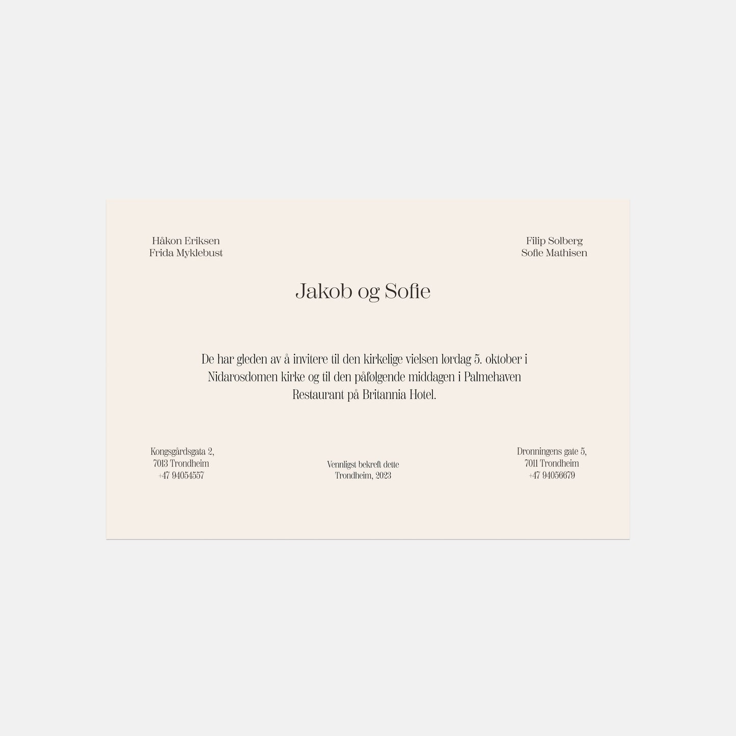 Art Nouveau Invitations