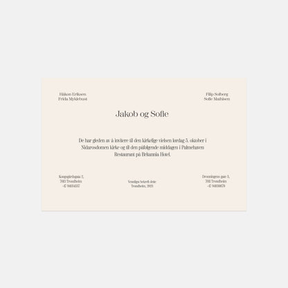 Art Nouveau Invitations