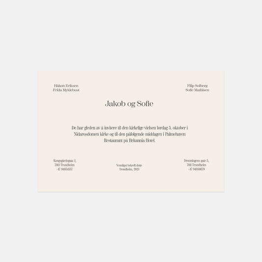 Art Nouveau Invitations