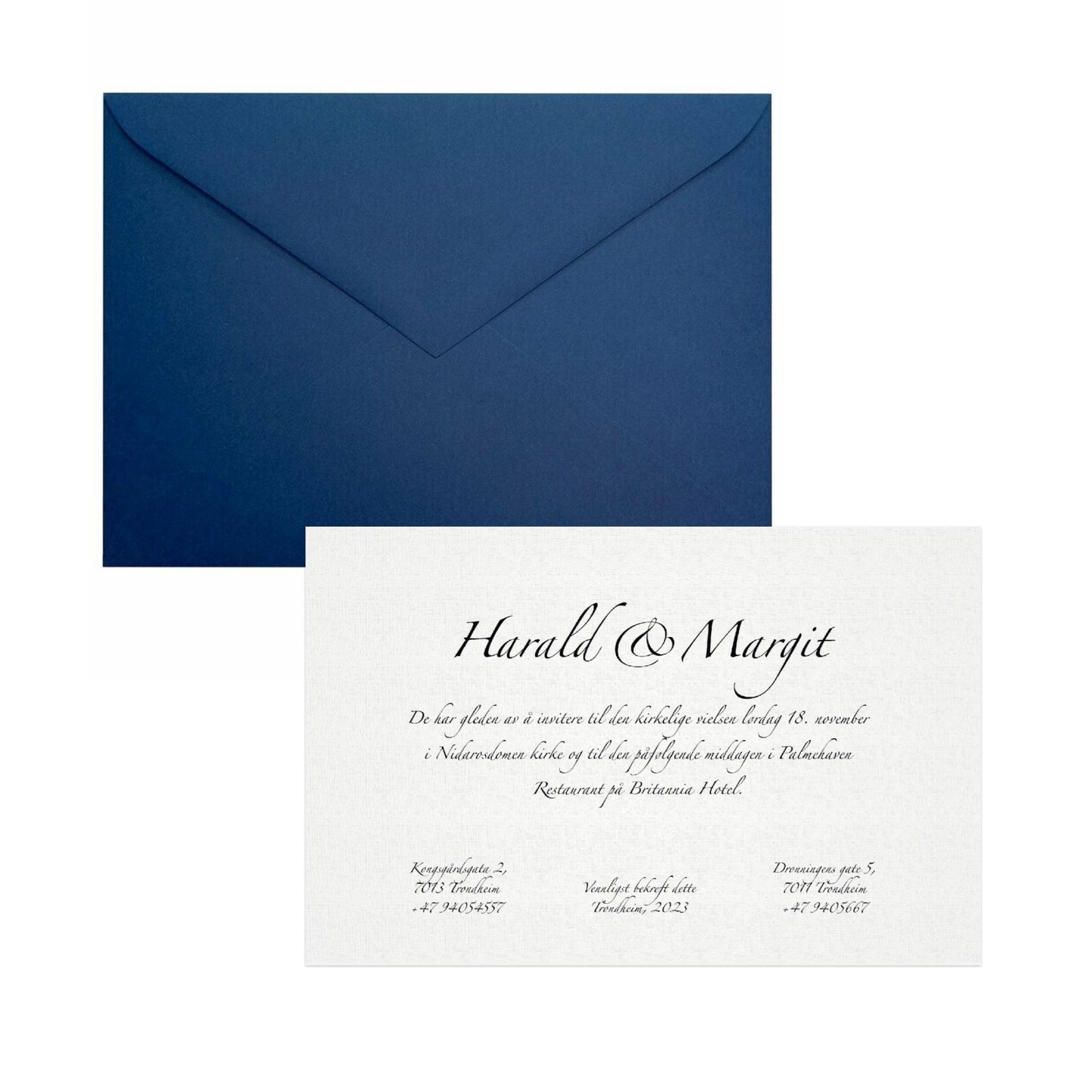 C5 navy blue envelope