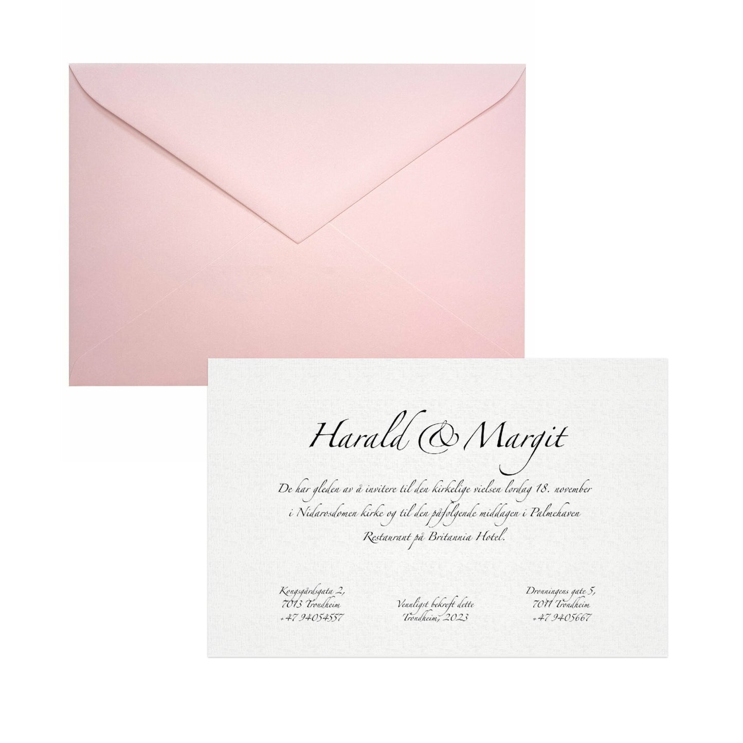 C5 nude pink envelope