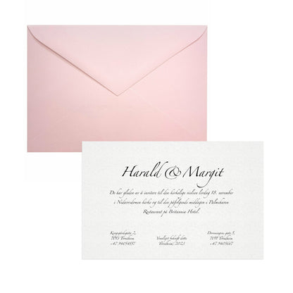 Classy wedding invitation set