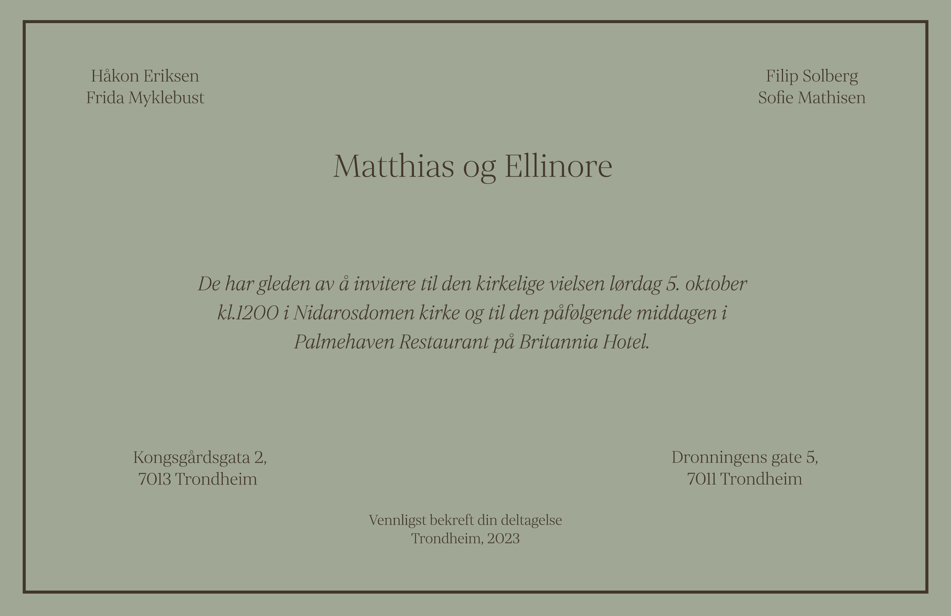 bryllupsinvitasjon trondheim