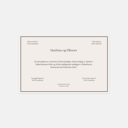 Classic invitations